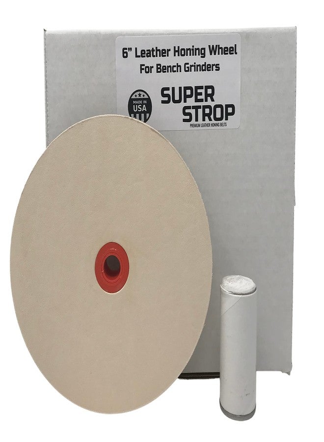 Pro Sharpening Supply 6" Pro Sharpening Supply Leather Honing Wheel Fits 6 in. Bench Grinders and Polishers - Image 1
